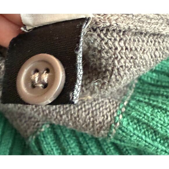 Harry Potter Wizarding World Cardigan Sweater Women Large Slytherin House - Picture 8 of 8